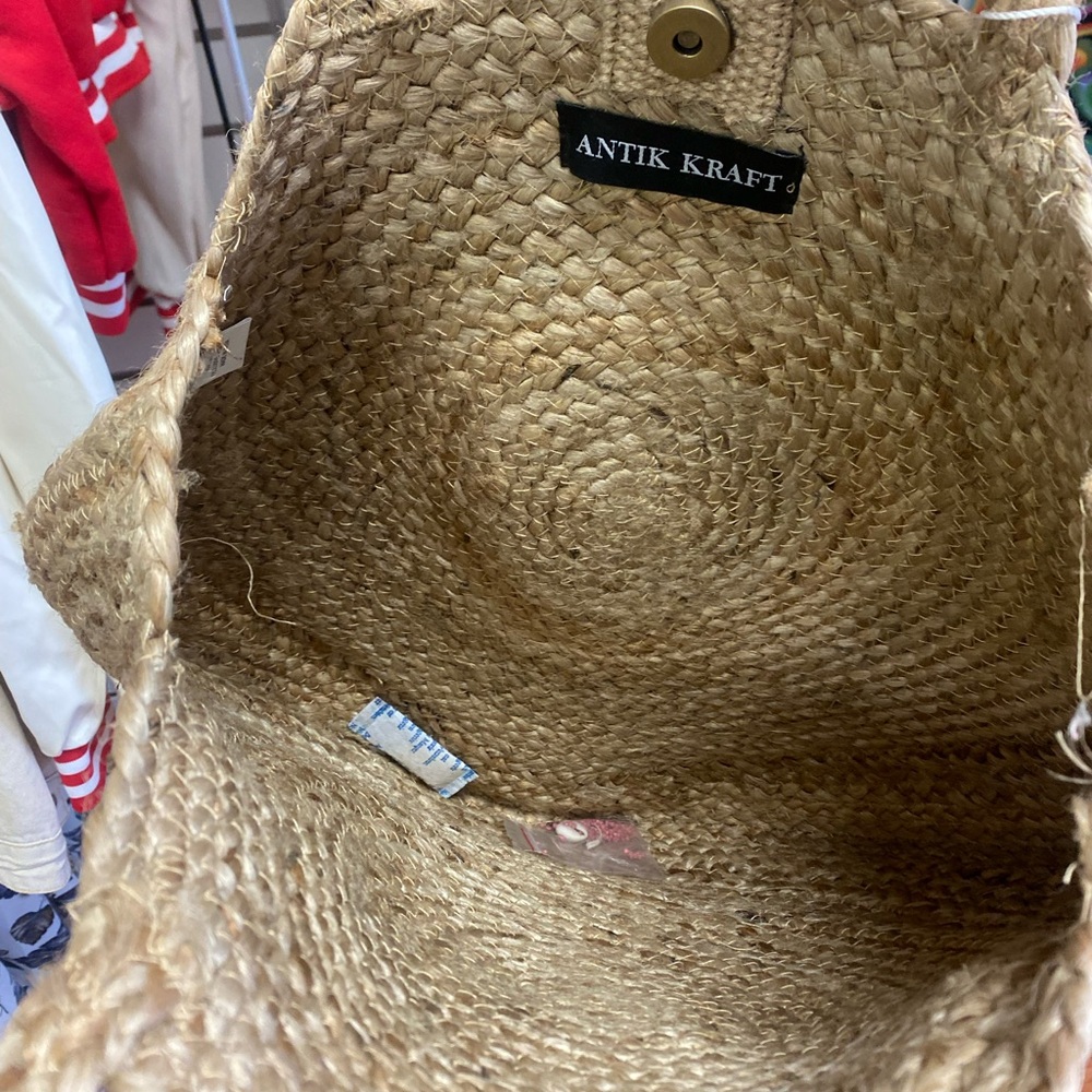 Antik Kraft Tan Woven Women's Bag